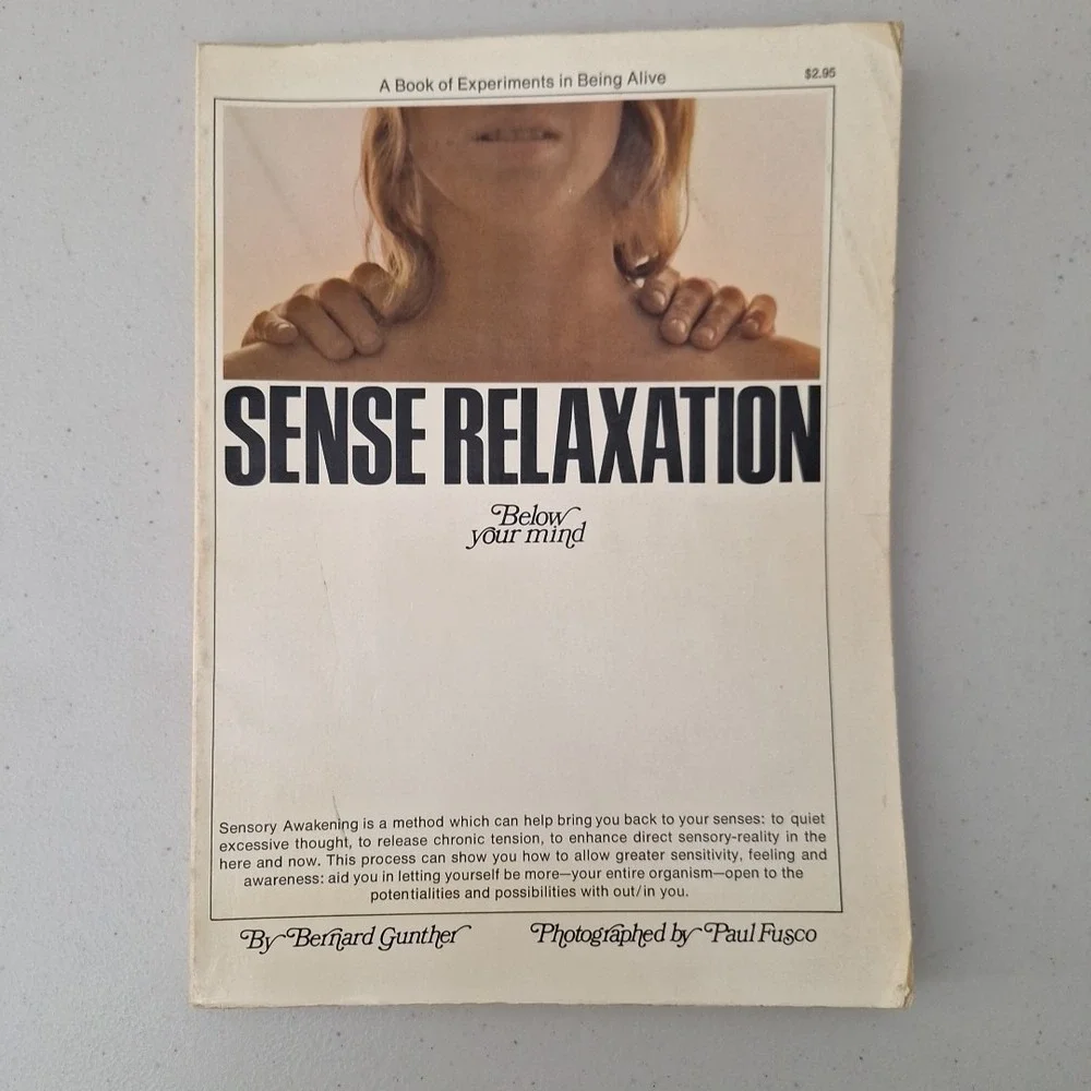 Vintage 1968 Illustrated 'Sense Relaxation Below Your Mind' Sensory Awakening